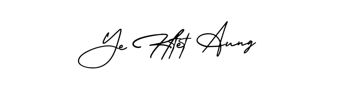 AmerikaSignatureDemo-Regular is a professional signature style that is perfect for those who want to add a touch of class to their signature. It is also a great choice for those who want to make their signature more unique. Get Ye Htet Aung name to fancy signature for free. Ye Htet Aung signature style 3 images and pictures png