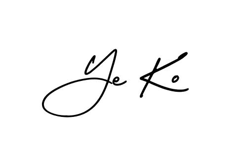 Make a short Ye Ko signature style. Manage your documents anywhere anytime using AmerikaSignatureDemo-Regular. Create and add eSignatures, submit forms, share and send files easily. Ye Ko signature style 3 images and pictures png