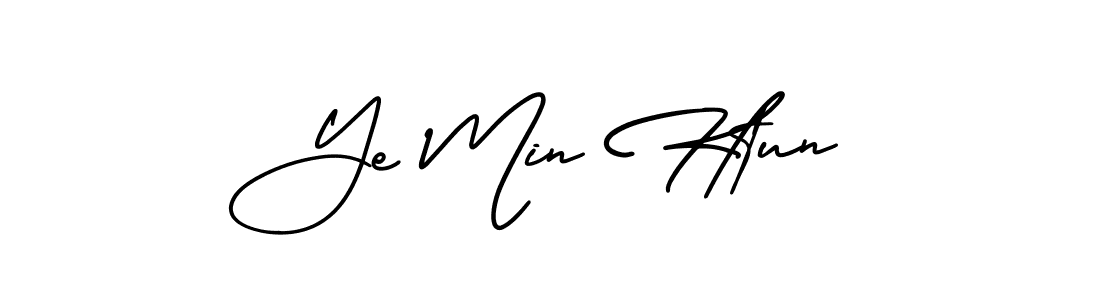 Design your own signature with our free online signature maker. With this signature software, you can create a handwritten (AmerikaSignatureDemo-Regular) signature for name Ye Min Htun. Ye Min Htun signature style 3 images and pictures png