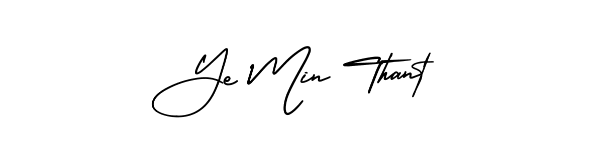 Best and Professional Signature Style for Ye Min Thant. AmerikaSignatureDemo-Regular Best Signature Style Collection. Ye Min Thant signature style 3 images and pictures png