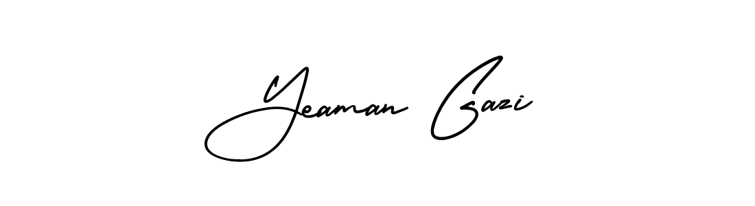 Make a beautiful signature design for name Yeaman Gazi. Use this online signature maker to create a handwritten signature for free. Yeaman Gazi signature style 3 images and pictures png