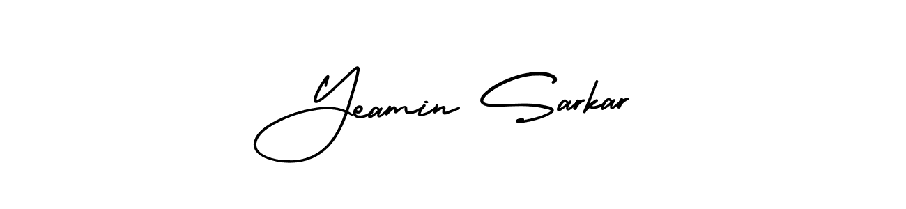 It looks lik you need a new signature style for name Yeamin Sarkar. Design unique handwritten (AmerikaSignatureDemo-Regular) signature with our free signature maker in just a few clicks. Yeamin Sarkar signature style 3 images and pictures png