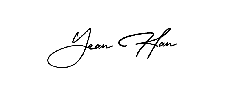 Also we have Yean Han name is the best signature style. Create professional handwritten signature collection using AmerikaSignatureDemo-Regular autograph style. Yean Han signature style 3 images and pictures png