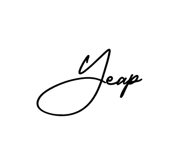 Design your own signature with our free online signature maker. With this signature software, you can create a handwritten (AmerikaSignatureDemo-Regular) signature for name Yeap. Yeap signature style 3 images and pictures png