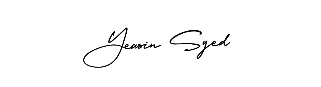 Yeasin Syed stylish signature style. Best Handwritten Sign (AmerikaSignatureDemo-Regular) for my name. Handwritten Signature Collection Ideas for my name Yeasin Syed. Yeasin Syed signature style 3 images and pictures png