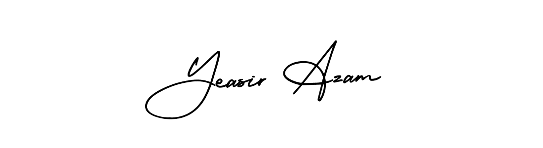 Create a beautiful signature design for name Yeasir Azam. With this signature (AmerikaSignatureDemo-Regular) fonts, you can make a handwritten signature for free. Yeasir Azam signature style 3 images and pictures png