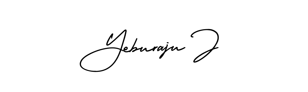 How to Draw Yeburaju J signature style? AmerikaSignatureDemo-Regular is a latest design signature styles for name Yeburaju J. Yeburaju J signature style 3 images and pictures png