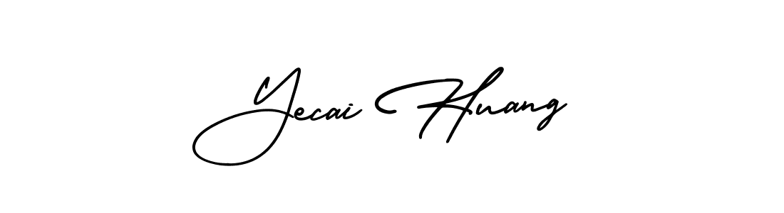 How to Draw Yecai Huang signature style? AmerikaSignatureDemo-Regular is a latest design signature styles for name Yecai Huang. Yecai Huang signature style 3 images and pictures png