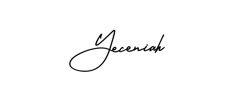 You can use this online signature creator to create a handwritten signature for the name Yeceniah. This is the best online autograph maker. Yeceniah signature style 3 images and pictures png