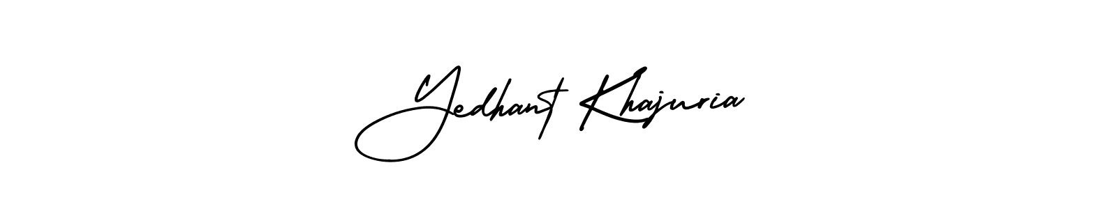if you are searching for the best signature style for your name Yedhant Khajuria. so please give up your signature search. here we have designed multiple signature styles  using AmerikaSignatureDemo-Regular. Yedhant Khajuria signature style 3 images and pictures png