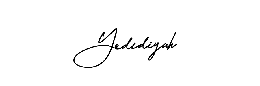AmerikaSignatureDemo-Regular is a professional signature style that is perfect for those who want to add a touch of class to their signature. It is also a great choice for those who want to make their signature more unique. Get Yedidiyah name to fancy signature for free. Yedidiyah signature style 3 images and pictures png
