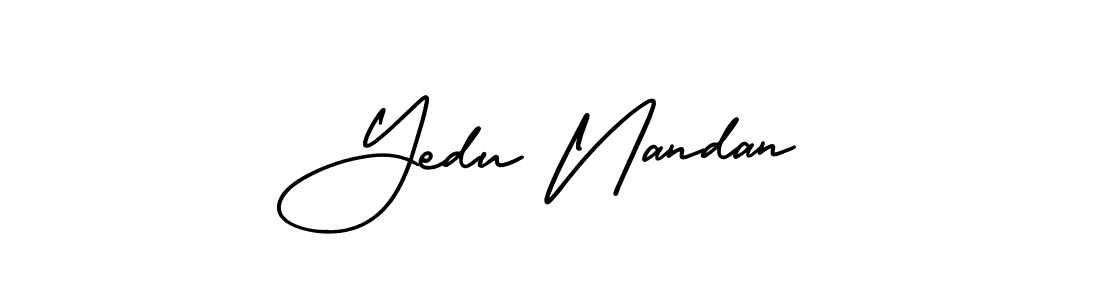 Best and Professional Signature Style for Yedu Nandan. AmerikaSignatureDemo-Regular Best Signature Style Collection. Yedu Nandan signature style 3 images and pictures png