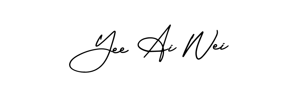 if you are searching for the best signature style for your name Yee Ai Wei. so please give up your signature search. here we have designed multiple signature styles  using AmerikaSignatureDemo-Regular. Yee Ai Wei signature style 3 images and pictures png