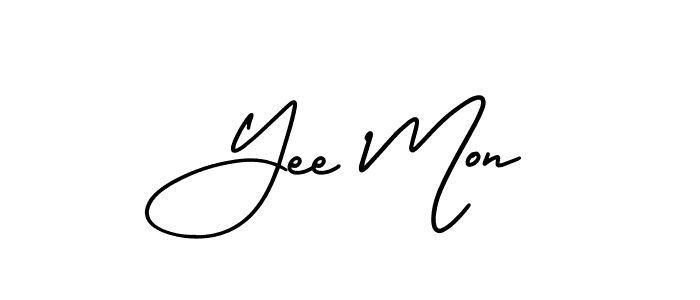 How to make Yee Mon signature? AmerikaSignatureDemo-Regular is a professional autograph style. Create handwritten signature for Yee Mon name. Yee Mon signature style 3 images and pictures png