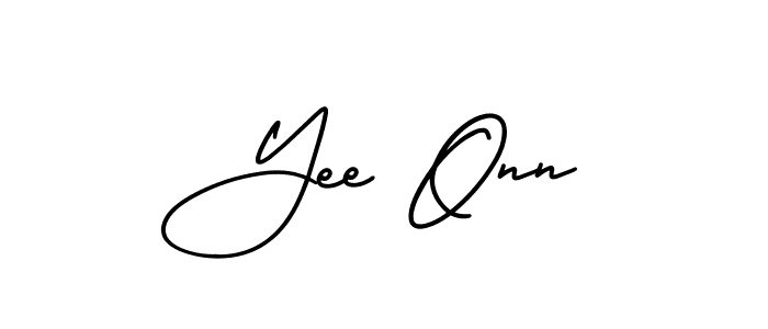Design your own signature with our free online signature maker. With this signature software, you can create a handwritten (AmerikaSignatureDemo-Regular) signature for name Yee Onn. Yee Onn signature style 3 images and pictures png
