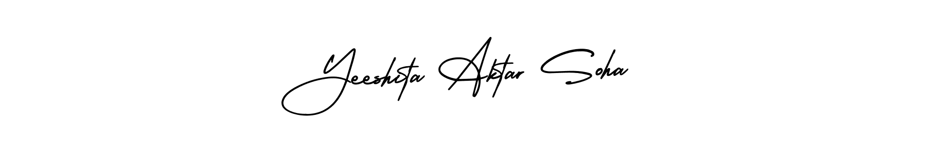 Make a short Yeeshita Aktar Soha signature style. Manage your documents anywhere anytime using AmerikaSignatureDemo-Regular. Create and add eSignatures, submit forms, share and send files easily. Yeeshita Aktar Soha signature style 3 images and pictures png