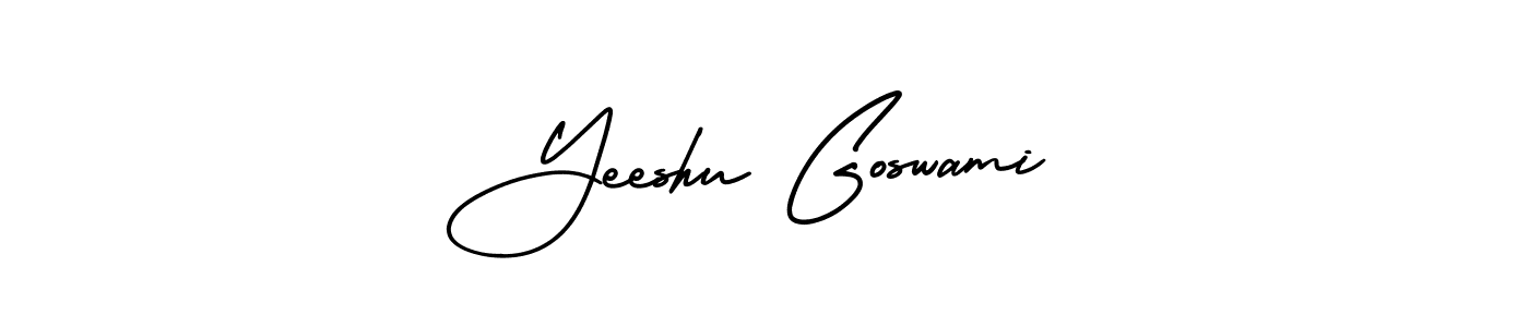 Make a beautiful signature design for name Yeeshu Goswami. Use this online signature maker to create a handwritten signature for free. Yeeshu Goswami signature style 3 images and pictures png