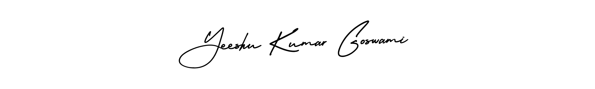 Also You can easily find your signature by using the search form. We will create Yeeshu Kumar Goswami name handwritten signature images for you free of cost using AmerikaSignatureDemo-Regular sign style. Yeeshu Kumar Goswami signature style 3 images and pictures png