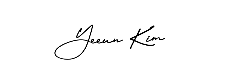 Also we have Yeeun Kim name is the best signature style. Create professional handwritten signature collection using AmerikaSignatureDemo-Regular autograph style. Yeeun Kim signature style 3 images and pictures png