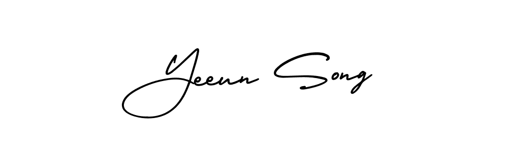 Make a beautiful signature design for name Yeeun Song. Use this online signature maker to create a handwritten signature for free. Yeeun Song signature style 3 images and pictures png