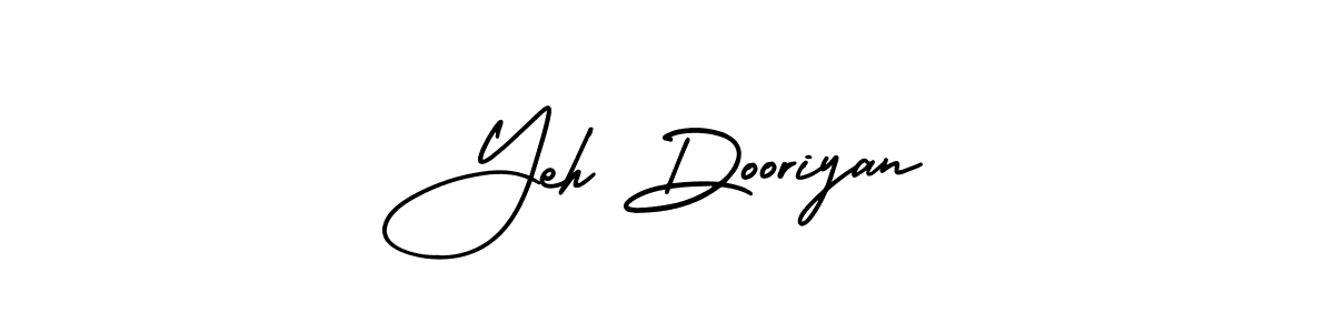 Also You can easily find your signature by using the search form. We will create Yeh Dooriyan name handwritten signature images for you free of cost using AmerikaSignatureDemo-Regular sign style. Yeh Dooriyan signature style 3 images and pictures png