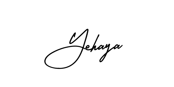 How to Draw Yehaya signature style? AmerikaSignatureDemo-Regular is a latest design signature styles for name Yehaya. Yehaya signature style 3 images and pictures png