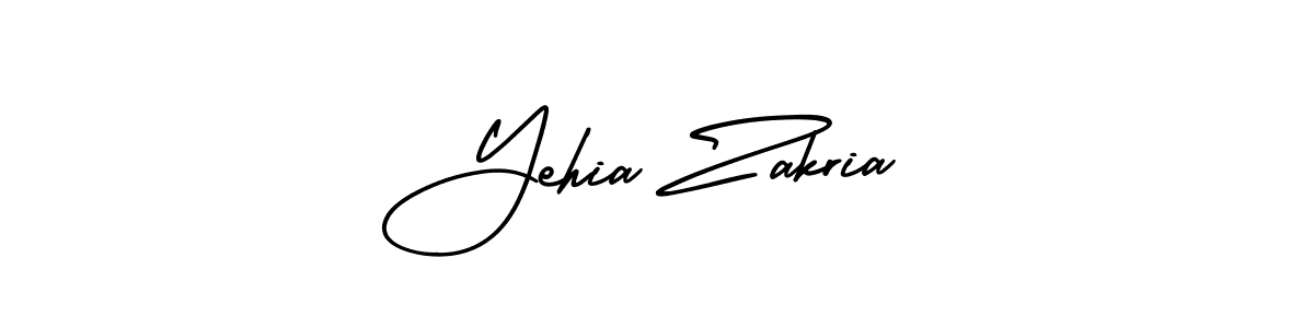 Make a beautiful signature design for name Yehia Zakria. Use this online signature maker to create a handwritten signature for free. Yehia Zakria signature style 3 images and pictures png