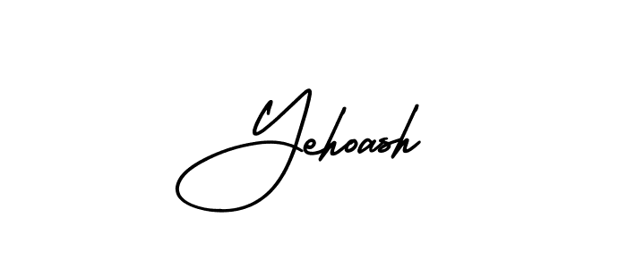 Yehoash stylish signature style. Best Handwritten Sign (AmerikaSignatureDemo-Regular) for my name. Handwritten Signature Collection Ideas for my name Yehoash. Yehoash signature style 3 images and pictures png