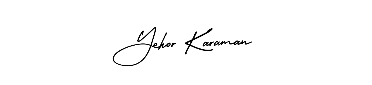 Also we have Yehor Karaman name is the best signature style. Create professional handwritten signature collection using AmerikaSignatureDemo-Regular autograph style. Yehor Karaman signature style 3 images and pictures png