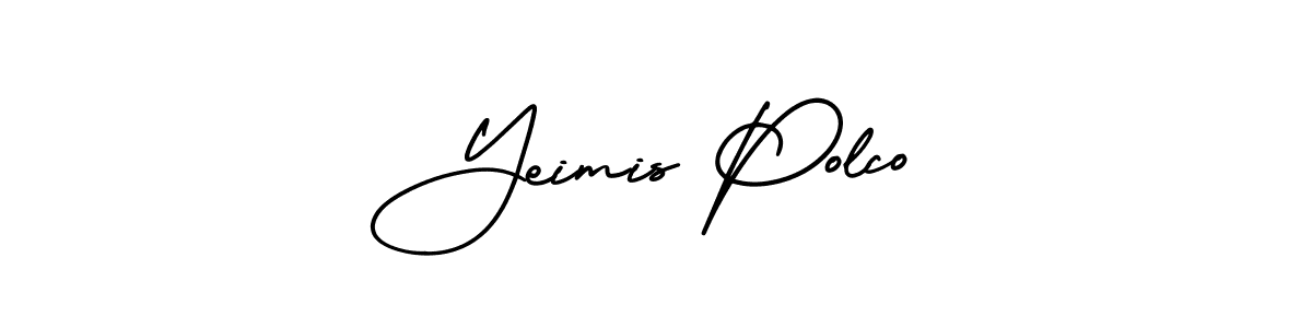 Also You can easily find your signature by using the search form. We will create Yeimis Polco name handwritten signature images for you free of cost using AmerikaSignatureDemo-Regular sign style. Yeimis Polco signature style 3 images and pictures png