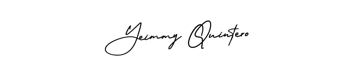 Make a short Yeimmy Quintero signature style. Manage your documents anywhere anytime using AmerikaSignatureDemo-Regular. Create and add eSignatures, submit forms, share and send files easily. Yeimmy Quintero signature style 3 images and pictures png