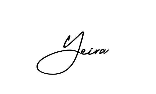 It looks lik you need a new signature style for name Yeira. Design unique handwritten (AmerikaSignatureDemo-Regular) signature with our free signature maker in just a few clicks. Yeira signature style 3 images and pictures png