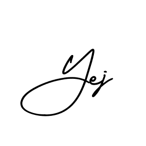 How to Draw Yej signature style? AmerikaSignatureDemo-Regular is a latest design signature styles for name Yej. Yej signature style 3 images and pictures png
