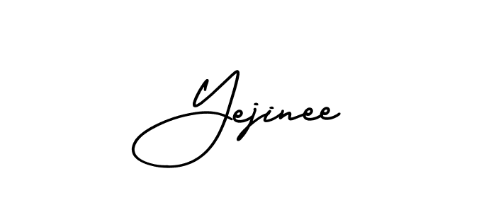 Create a beautiful signature design for name Yejinee. With this signature (AmerikaSignatureDemo-Regular) fonts, you can make a handwritten signature for free. Yejinee signature style 3 images and pictures png