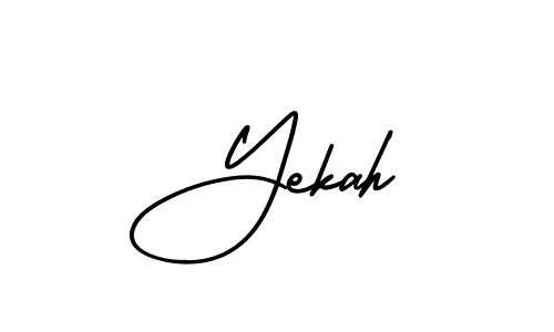 Similarly AmerikaSignatureDemo-Regular is the best handwritten signature design. Signature creator online .You can use it as an online autograph creator for name Yekah. Yekah signature style 3 images and pictures png