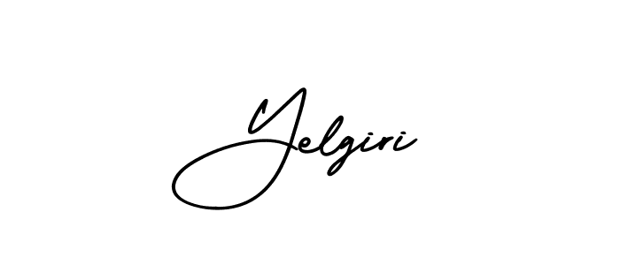 Use a signature maker to create a handwritten signature online. With this signature software, you can design (AmerikaSignatureDemo-Regular) your own signature for name Yelgiri. Yelgiri signature style 3 images and pictures png