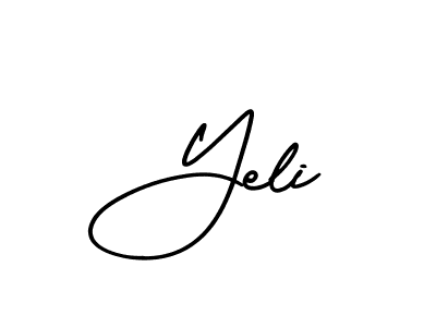 Create a beautiful signature design for name Yeli. With this signature (AmerikaSignatureDemo-Regular) fonts, you can make a handwritten signature for free. Yeli signature style 3 images and pictures png