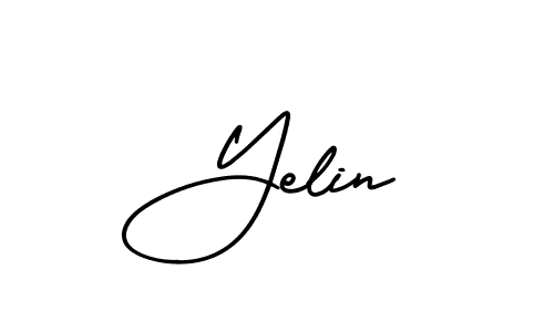 It looks lik you need a new signature style for name Yelin. Design unique handwritten (AmerikaSignatureDemo-Regular) signature with our free signature maker in just a few clicks. Yelin signature style 3 images and pictures png