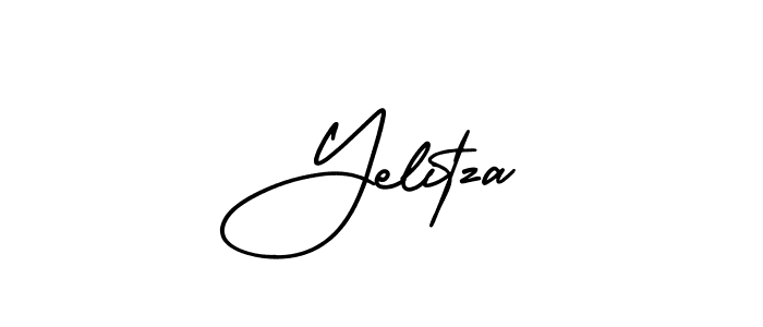 Make a beautiful signature design for name Yelitza. With this signature (AmerikaSignatureDemo-Regular) style, you can create a handwritten signature for free. Yelitza signature style 3 images and pictures png