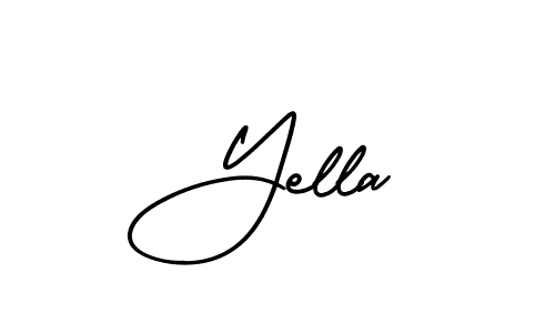 Create a beautiful signature design for name Yella. With this signature (AmerikaSignatureDemo-Regular) fonts, you can make a handwritten signature for free. Yella signature style 3 images and pictures png