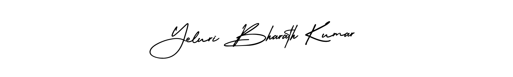 Design your own signature with our free online signature maker. With this signature software, you can create a handwritten (AmerikaSignatureDemo-Regular) signature for name Yeluri Bharath Kumar. Yeluri Bharath Kumar signature style 3 images and pictures png