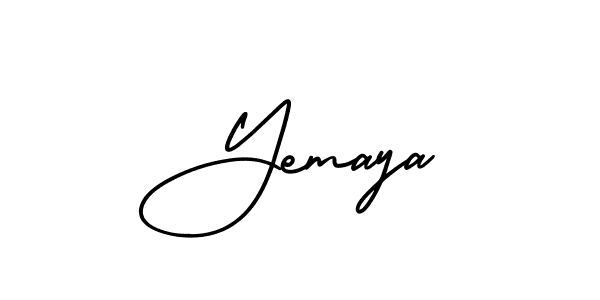 Also we have Yemaya name is the best signature style. Create professional handwritten signature collection using AmerikaSignatureDemo-Regular autograph style. Yemaya signature style 3 images and pictures png