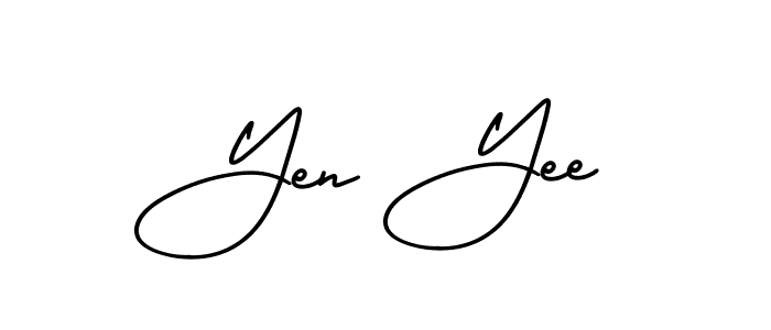 How to make Yen Yee signature? AmerikaSignatureDemo-Regular is a professional autograph style. Create handwritten signature for Yen Yee name. Yen Yee signature style 3 images and pictures png