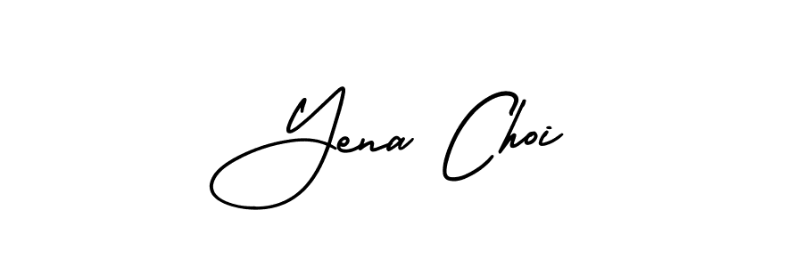 Design your own signature with our free online signature maker. With this signature software, you can create a handwritten (AmerikaSignatureDemo-Regular) signature for name Yena Choi. Yena Choi signature style 3 images and pictures png
