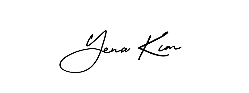 Also You can easily find your signature by using the search form. We will create Yena Kim name handwritten signature images for you free of cost using AmerikaSignatureDemo-Regular sign style. Yena Kim signature style 3 images and pictures png