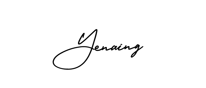 AmerikaSignatureDemo-Regular is a professional signature style that is perfect for those who want to add a touch of class to their signature. It is also a great choice for those who want to make their signature more unique. Get Yenaing name to fancy signature for free. Yenaing signature style 3 images and pictures png