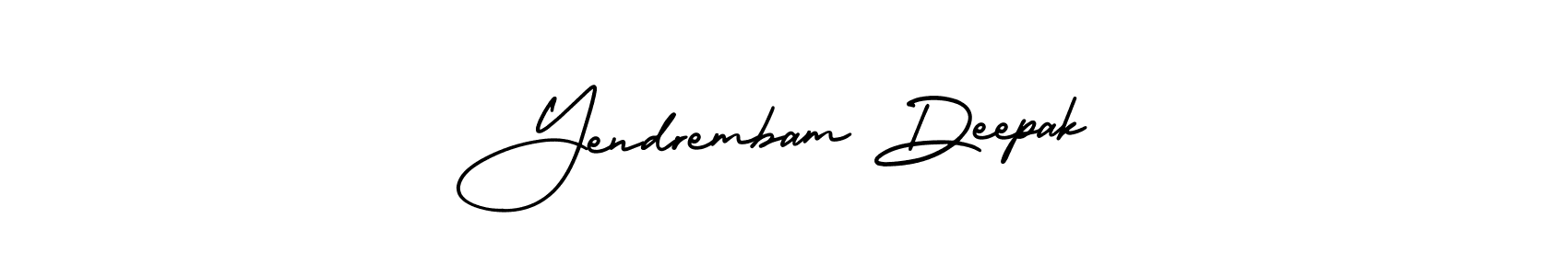 Also You can easily find your signature by using the search form. We will create Yendrembam Deepak name handwritten signature images for you free of cost using AmerikaSignatureDemo-Regular sign style. Yendrembam Deepak signature style 3 images and pictures png
