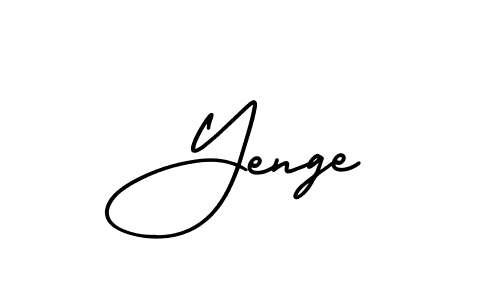 How to make Yenge signature? AmerikaSignatureDemo-Regular is a professional autograph style. Create handwritten signature for Yenge name. Yenge signature style 3 images and pictures png