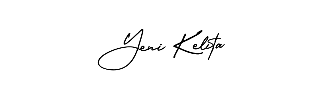 Also we have Yeni Kelita name is the best signature style. Create professional handwritten signature collection using AmerikaSignatureDemo-Regular autograph style. Yeni Kelita signature style 3 images and pictures png