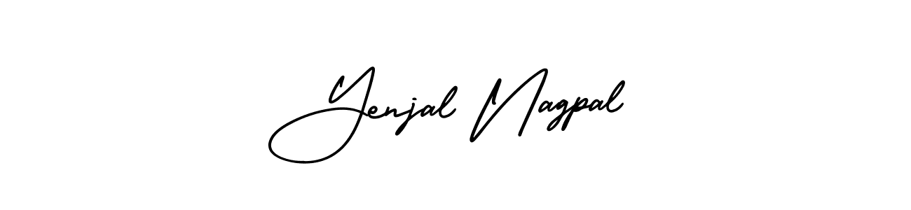 It looks lik you need a new signature style for name Yenjal Nagpal. Design unique handwritten (AmerikaSignatureDemo-Regular) signature with our free signature maker in just a few clicks. Yenjal Nagpal signature style 3 images and pictures png